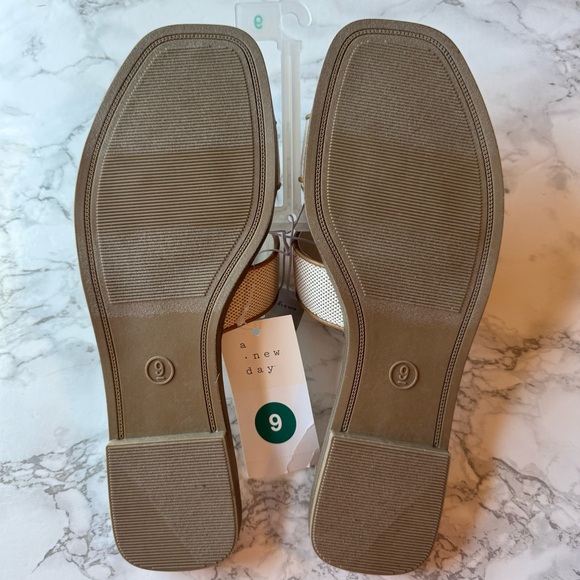 NWT A New Day H-Band Beige & Brown Slide Sandals - Picture 5 of 5